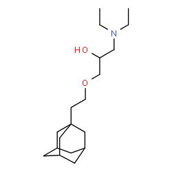 ChemSpider 2D Image | 1-[2-(1-Adamantyl)ethoxy]-3-(diethylamino)-2-propanol | C19H35NO2