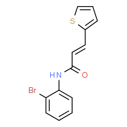 ChemSpider 2D Image | (2E)-N-(2-Bromophenyl)-3-(2-thienyl)acrylamide | C13H10BrNOS