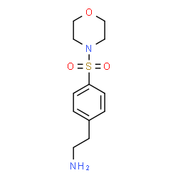 ChemSpider 2D Image | 2-[4-(4-Morpholinylsulfonyl)phenyl]ethanamine | C12H18N2O3S