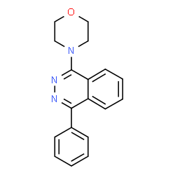 ChemSpider 2D Image | 1-(4-Morpholinyl)-4-phenylphthalazine | C18H17N3O
