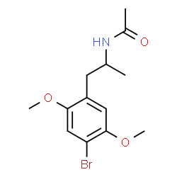 ChemSpider 2D Image | N-(1-(4-BROMO-2,5-DIMETHOXYPHENYL)PROPAN-2-YL)ACETAMIDE | C13H18BrNO3