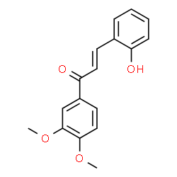 ChemSpider 2D Image | (2E)-1-(3,4-Dimethoxyphenyl)-3-(2-hydroxyphenyl)-2-propen-1-one | C17H16O4