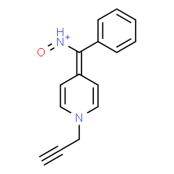ChemSpider 2D Image | Oxo{phenyl[1-(2-propyn-1-yl)-4(1H)-pyridinylidene]methyl}ammonium | C15H13N2O