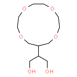 ChemSpider 2D Image | 2-(1,4,7,10-Tetraoxacyclotridecan-12-yl)-1,3-propanediol | C12H24O6
