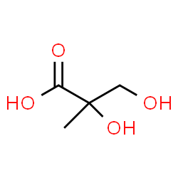 ChemSpider 2D Image | 2-methylglyceric acid | C4H8O4