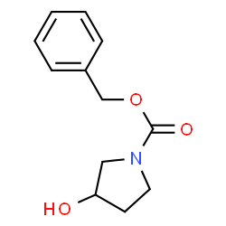 ChemSpider 2D Image | Benzyl 3-hydroxy-1-pyrrolidinecarboxylate | C12H15NO3