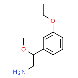 ChemSpider 2D Image | 2-(3-Ethoxyphenyl)-2-methoxyethanamine | C11H17NO2