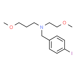 ChemSpider 2D Image | N-(4-Iodobenzyl)-3-methoxy-N-(2-methoxyethyl)-1-propanamine | C14H22INO2