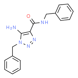 ChemSpider 2D Image | 5-Amino-N,1-dibenzyl-1H-1,2,3-triazole-4-carboxamide | C17H17N5O