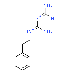 ChemSpider 2D Image | Diamino-N-{(E)-amino[(2-phenylethyl)iminio]methyl}methaniminium | C10H17N5