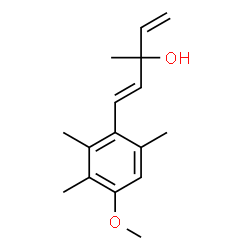 ChemSpider 2D Image | 1-(4-Methoxy-2,3,6-trimethylphenyl)-3-methylpenta-1,4-dien-3-ol | C16H22O2