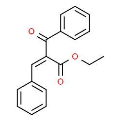 ChemSpider 2D Image | Ethyl (2Z)-2-benzoyl-3-phenylacrylate | C18H16O3