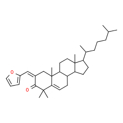 ChemSpider 2D Image | (2Z)-2-(2-Furylmethylene)-4,4-dimethylcholest-5-en-3-one | C34H50O2