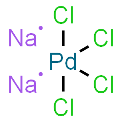 ChemSpider 2D Image | sodium; tetrachloropalladium | Cl4Na2Pd