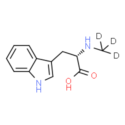 ChemSpider 2D Image | N-(~2~H_3_)Methyl-L-tryptophan | C12H11D3N2O2