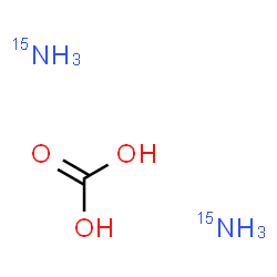 ChemSpider 2D Image | AMMONIUM-15N2 CARBONATE-13C | CH815N2O3