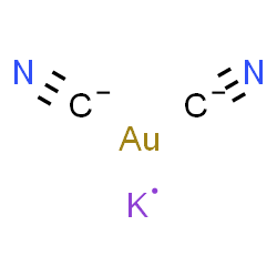 ChemSpider 2D Image | gold; potassium; dicyanide | C2AuKN2