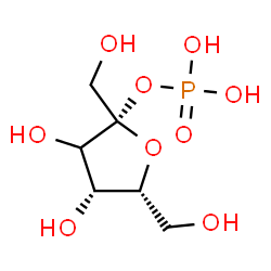 ChemSpider 2D Image | (3xi)-2-O-Phosphono-beta-D-threo-hex-2-ulofuranose | C6H13O9P