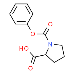 ChemSpider 2D Image | 1-(Phenoxycarbonyl)proline | C12H13NO4