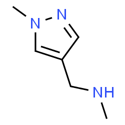 ChemSpider 2D Image | 1H-Pyrazole, 1-methyl-4-methylaminomethyl- | C6H11N3