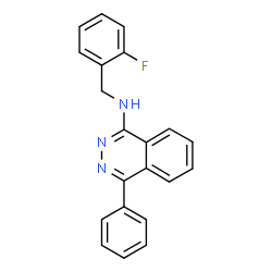ChemSpider 2D Image | N-(2-Fluorobenzyl)-4-phenyl-1-phthalazinamine | C21H16FN3