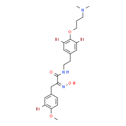 ChemSpider 2D Image | aplysamine-2 | C23H28Br3N3O4