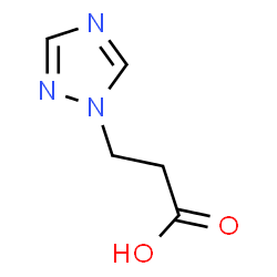 ChemSpider 2D Image | 1,2,4-Triazole-1-propionic acid | C5H7N3O2