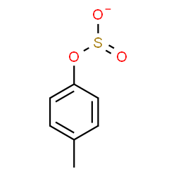 ChemSpider 2D Image | [(4-Methylphenoxy)sulfinyl]oxidanide | C7H7O3S