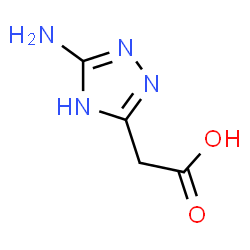 ChemSpider 2D Image | (3-Amino-1H-1,2,4-triazol-5-yl)acetic acid | C4H6N4O2