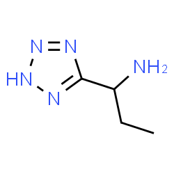ChemSpider 2D Image | 1-(2H-Tetrazol-5-yl)-1-propanamine | C4H9N5