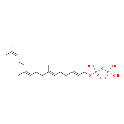 ChemSpider 2D Image | (2E,6E,10Z)-3,7,11,15-Tetramethyl-2,6,10,14-hexadecatetraen-1-yl trihydrogen diphosphate | C20H36O7P2