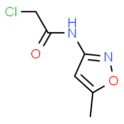 ChemSpider 2D Image | 2-chloro-N-(5-methyl-3-isoxazolyl)acetamide | C6H7ClN2O2
