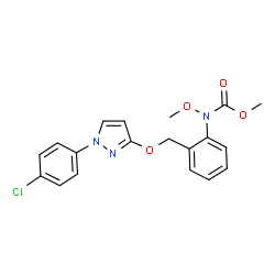 ChemSpider 2D Image | Pyraclostrobin | C19H18ClN3O4