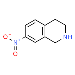 ChemSpider 2D Image | 1,2,3,4-Tetrahydro-7-nitroisoquinoline | C9H10N2O2