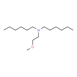 ChemSpider 2D Image | N-Hexyl-N-(2-methoxyethyl)-1-hexanamine | C15H33NO