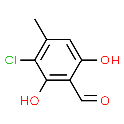 ChemSpider 2D Image | 3-Chloro-2,6-dihydroxy-4-methylbenzaldehyde | C8H7ClO3