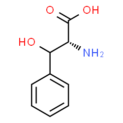 ChemSpider 2D Image | beta-Hydroxy-D-phenylalanine | C9H11NO3