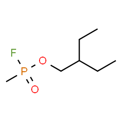 ChemSpider 2D Image | 2-Ethylbutyl methylphosphonofluoridate | C7H16FO2P