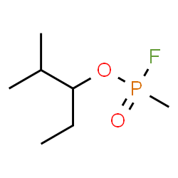 ChemSpider 2D Image | 2-Methyl-3-pentanyl methylphosphonofluoridate | C7H16FO2P