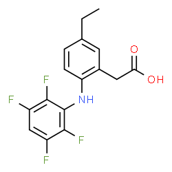 ChemSpider 2D Image | Robenacoxib | C16H13F4NO2