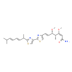ChemSpider 2D Image | Myxothiazol | C25H33N3O3S2