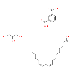 ChemSpider 2D Image | glycerol; isophthalic acid; (9Z,12Z)-octadeca-9,12-dienoic acid | C29H46O9