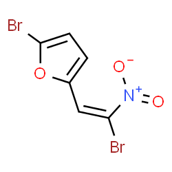 ChemSpider 2D Image | 2-Bromo-5-[(E)-2-bromo-2-nitrovinyl]furan | C6H3Br2NO3