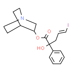 ChemSpider 2D Image | 1-Azabicyclo[2.2.2]oct-3-yl (4E)-2-hydroxy-5-iodo-2-phenyl-4-pentenoate | C18H22INO3