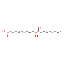 ChemSpider 2D Image | 11,12-dihydroxy-5,8,14-eicosatrienoic acid | C20H34O4