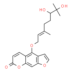 ChemSpider 2D Image | DIHYDROXYBERGAMOTTIN | C21H24O6