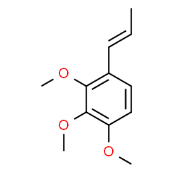 ChemSpider 2D Image | 1,2,3-Trimethoxy-4-[(1E)-1-propen-1-yl]benzene | C12H16O3