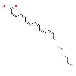 ChemSpider 2D Image | (2Z,4Z,6Z,8Z,10Z,12Z)-2,4,6,8,10,12-Docosahexaenoic acid | C22H32O2