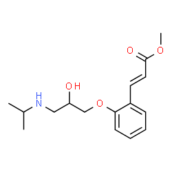 ChemSpider 2D Image | Cinamolol | C16H23NO4