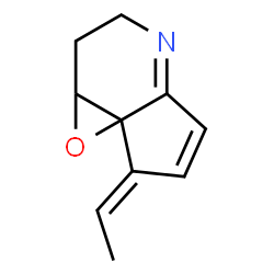 ChemSpider 2D Image | (E)-1a,2,3,7-Tetrahydro-7-ethylidenecyclopent(b)oxireno(c)pyridine | C10H11NO